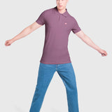 Playera Púrpura Regular para Hombre - Polo Hard