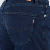 Jeans Slim Straight Azul Oscuro para Hombre - Vaxter