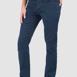 Jeans Slim Straight Azul Oscuro para Hombre - Vaxter