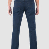 Jeans Slim Straight Azul Oscuro para Hombre - Vaxter