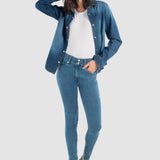 Jeans Súper Skinny Azul Claro para Mujer - Katia