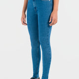 Jeans Súper Skinny Azul Medio para Mujer - Katia