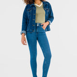 Jeans Súper Skinny Azul Medio para Mujer - Katia