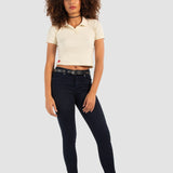 Jeans Súper Skinny Azul Oscuro para Mujer - Lucy