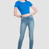 Jeans Súper Skinny Azul Claro para Mujer - Lucy