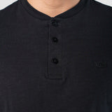 Playera Regular Negra para Hombre - Manga Larga