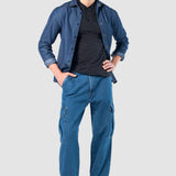 Playera Regular Negra para Hombre - Manga Larga