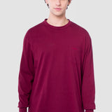 Playera Regular Vino para Hombre - Manga Larga