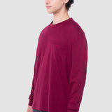Playera Regular Vino para Hombre - Manga Larga
