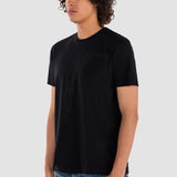Playera Negro Regular para Hombre - Bolsillo