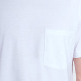 Playera Blanca Regular para Hombre - Bolsillo