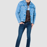 Jeans Súper Skinny Azul Oscuro para Hombre - Risk