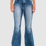 Jeans Acampanado Azul Claro para Mujer - Ruby