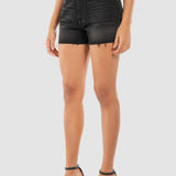 Short Negro Regular para Mujer - Mezclilla
