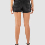 Short Negro Regular para Mujer - Mezclilla