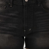 Short Negro Regular para Mujer - Mezclilla