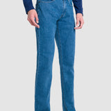 Jeans Slim Straight Azul Claro para Hombre - Vaxter