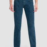 Jeans Slim Straight Azul Oscuro para Hombre - Vaxter