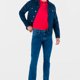 Jeans Slim Straight Azul para Hombre - Vaxter