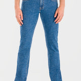 Jeans Slim Straight Azul Claro para Hombre - Vaxter