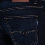 Jeans Slim Straight Azul Oscuro para Hombre - Vaxter