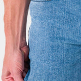 Jeans Slim Straight Azul Claro para Hombre - Vaxter