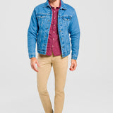 Pantalón Slim Straight Khaki para Hombre - Vaxter