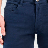 Pantalón Slim Straight Azul Marino para Hombre - Vaxter