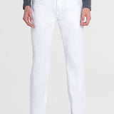 Pantalón Slim Straight Blanco para Hombre - Vaxter