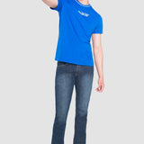 Jeans Slim Straight Azul para Hombre - Vaxter