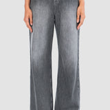 Jeans Amplio Negro para Mujer - Wide Leg