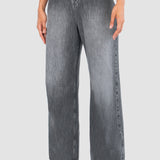 Jeans Amplio Negro para Mujer - Wide Leg