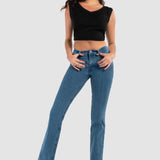 Jeans Boot Cut Azul Claro para Mujer - Yess