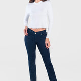 Jeans Boot Cut Azul Oscuro para Mujer - Yess