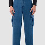 Pantalón Baggy Azul para Hombre - Cargo