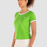 Playera Moda Mujer Manga Corta Rib Slim Oggi