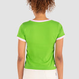 Playera Moda Mujer Manga Corta Rib Slim Oggi