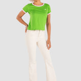 Playera Moda Mujer Manga Corta Rib Slim Oggi