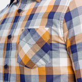 Camisa Moda Hombre Manga Larga Multicolor Bolsillo Slim Oggi