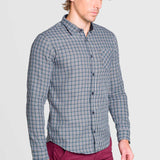Camisa Moda Hombre Manga Larga Multicolor Bolsillo Slim Oggi