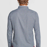 Camisa Moda Hombre Manga Larga Multicolor Bolsillo Slim Oggi