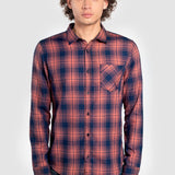 Camisa Moda Hombre Manga Larga Multicolor Bolsillo Slim Oggi