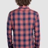 Camisa Moda Hombre Manga Larga Multicolor Bolsillo Slim Oggi