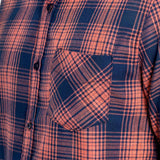 Camisa Moda Hombre Manga Larga Multicolor Bolsillo Slim Oggi