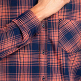 Camisa Moda Hombre Manga Larga Multicolor Bolsillo Slim Oggi