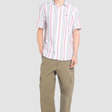 Camisa Hombre Manga Corta Regular Rayas Oggi