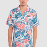 Camisa Hombre Manga Corta Regular Floral Oggi