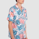 Camisa Hombre Manga Corta Regular Floral Oggi