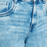 Jeans Mujer Mezclilla Confort Amplio Recto Agean Blue Oggi