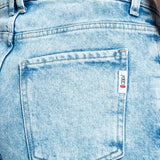 Jeans Mujer Mezclilla Confort Amplio Recto Agean Blue Oggi